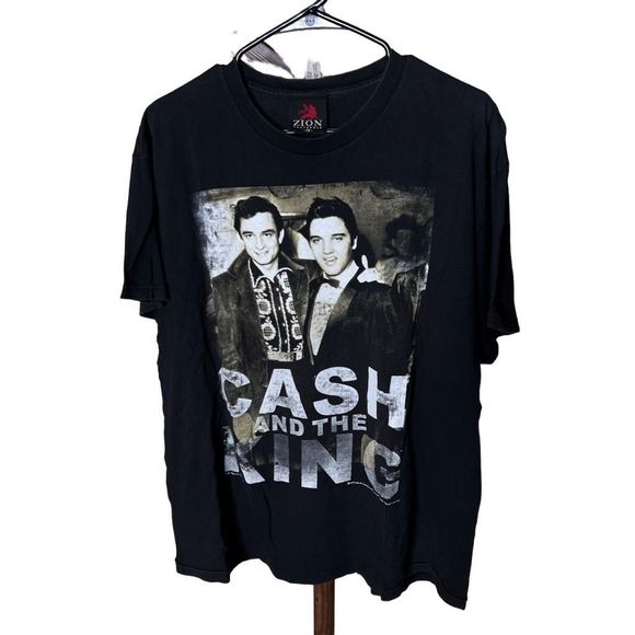 Johnny Cash and Elvis Presley T Shirt XL - Picture 1 of 5